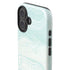 Marbleized Mint iPhone 16 Plus Impact Case
